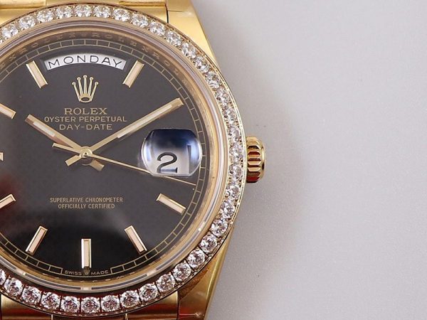 【限定カラー】ロレックス 時計 スーパーコピー デイデイト 40mm ブラック メンズ rog21648 - 画像 (4)
