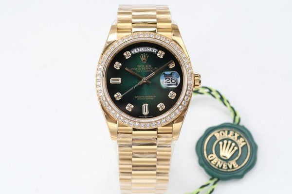大人気！ロレックス デイデイト 腕時計 スーパーコピー 36mm 128348RBR - 画像 (2)