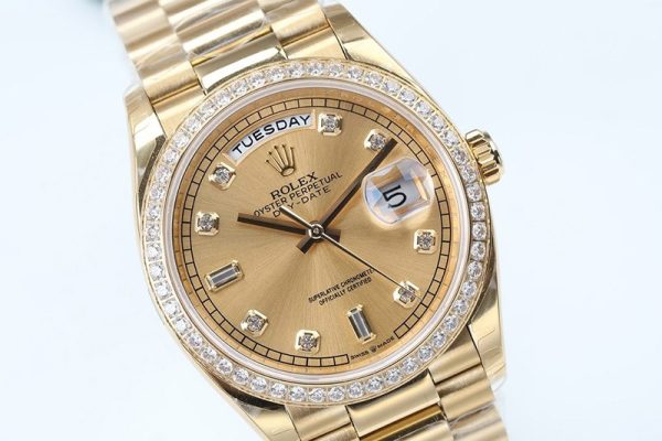 欲しい♡超限定♪ ロレックス 時計 コピー デイデイト シャンパン 36mm rot10992 - 画像 (6)