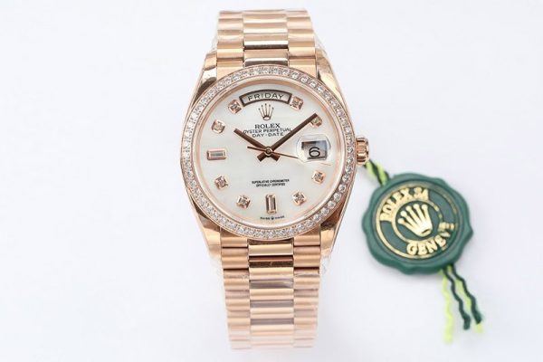 ★日本!!人気！ロレックス 時計 偽物 デイデイト ホワイト 36mm rou61653 - 画像 (2)