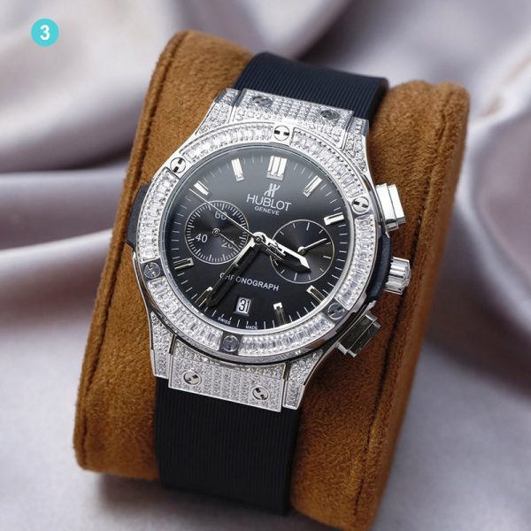 ★日本!!人気！ウブロ スーパーコピー 時計 ビッグ バン スティール バケットダイヤモンド 4色 huq33999 - 画像 (3)