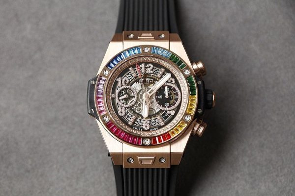 《大人気》ウブロ ビッグバン ウニコ キングゴールドセラミック 偽物 hub65988 - 画像 (9)