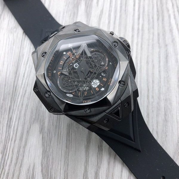 大人気！ウブロ 時計 偽物 ビッグバン ウニコ サンブルーII キングゴールド 世界限定100本 hub99606 - 画像 (5)