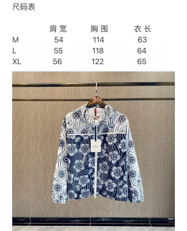 日本未入荷 21SS【モンクレール ジャケット 偽物】Keragan フローラル ナイロン ジャケット 0931A761005956R770 - 画像 (8)