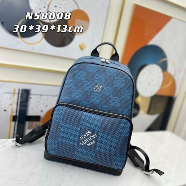 入手困難ルイヴィトン キャンパスバックパック コピー★ダミエ レザー vui41957 - 画像 (2)