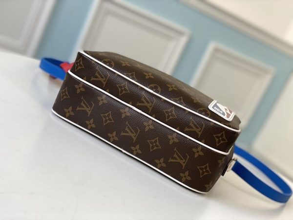 希少色ルイヴィトン x NBA コラボ NIL メッセンジャー 偽物 ショルダーバッグ★モノグラム M85143 - 画像 (4)
