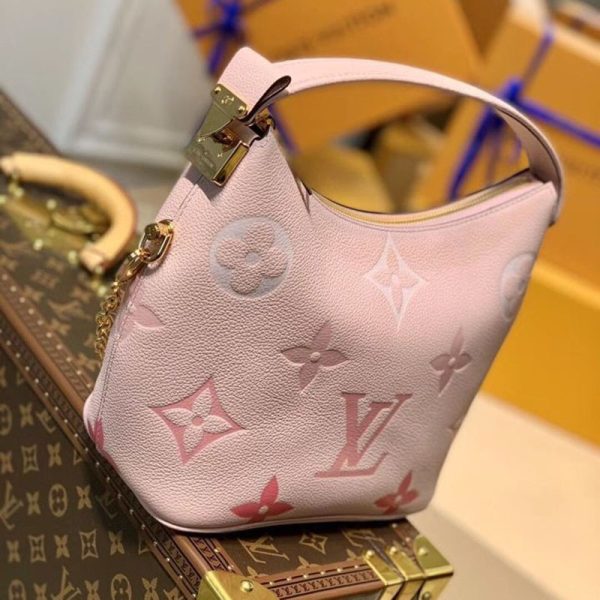 ルイヴィトン マシュマロ PM コピー ハンドバッグ★モノグラム アンプラント♪ブトンドローズ M45697 - 画像 (2)