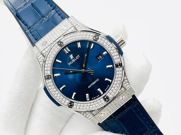 希少色 ウブロ 時計 偽物 クラシックフュージョン チタニウム ダイヤモンド hul34925 - 画像 (9)
