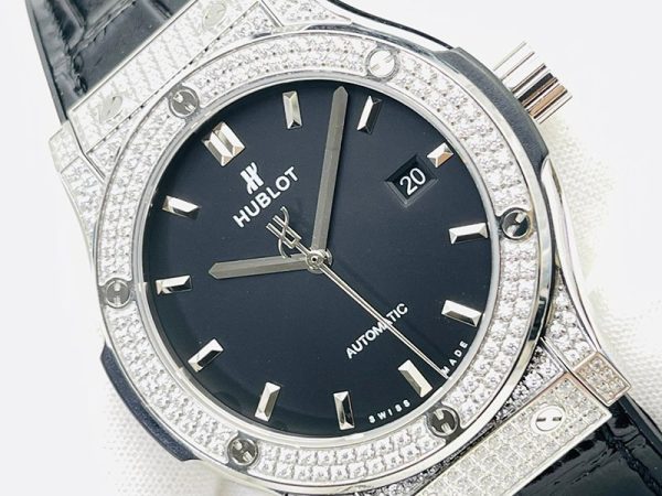 関税なし ウブロ 時計 コピー クラシックフュージョン チタニウム ダイヤモンド hup45452 - 画像 (3)