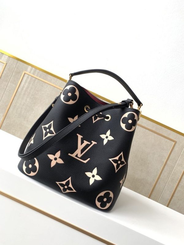 【日本未発売】ルイヴィトン ネオノエ MM 偽物 バッグ★バイカラー モノグラム ブラック ベージュ M45497 - 画像 (3)