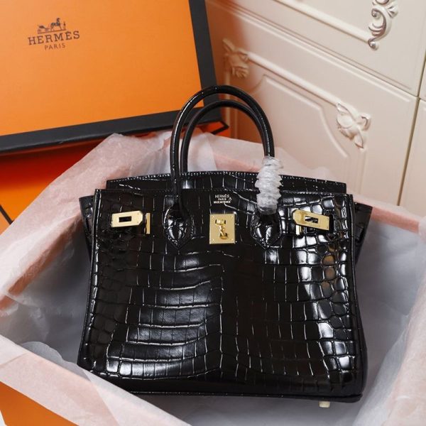 欲しい♡超限定♪ エルメス バーキン30 バーキン35 ポロサス 偽物クロコダイル ニロティカス ero95836 - 画像 (3)