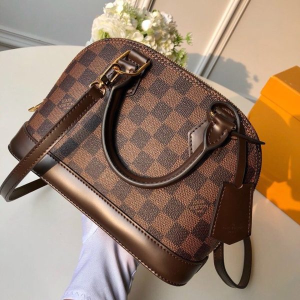 【定番人気】 ルイヴィトン アルマBB 偽物 ダミエ エベヌ N41221 ショルダーバッグ - 画像 (2)
