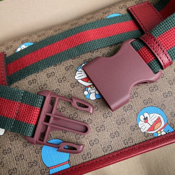 稀少 グッチ×ドラえもん コラボベルトバッグ偽物647817 2TJBG 8587 - 画像 (7)