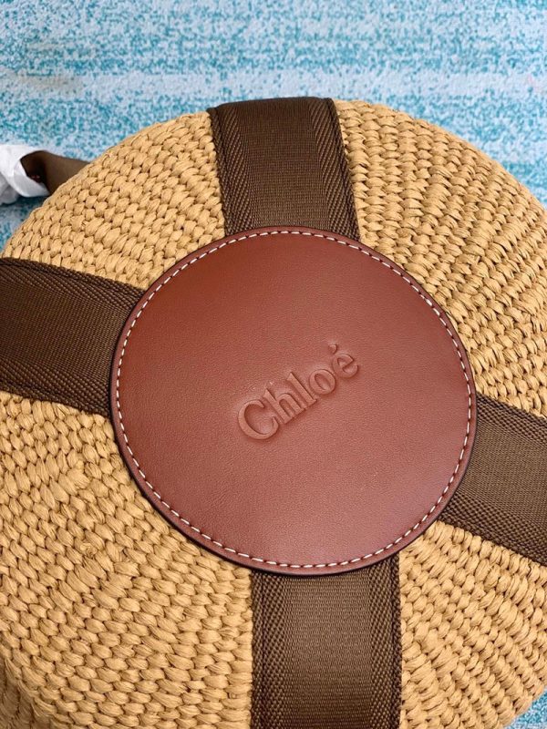 関税負担なし クロエ woody 偽物 かごバッグ ☆ラフィアトートバッグ☆送料込 かごバッグ ウッディ chc72820 - 画像 (8)