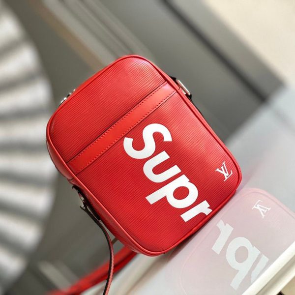 21-22AW 新作 シュプリーム ​ルイヴィトン ショルダーバッグ コピー Leather Danube PM Shoulder Bag Red 赤 vue71778
