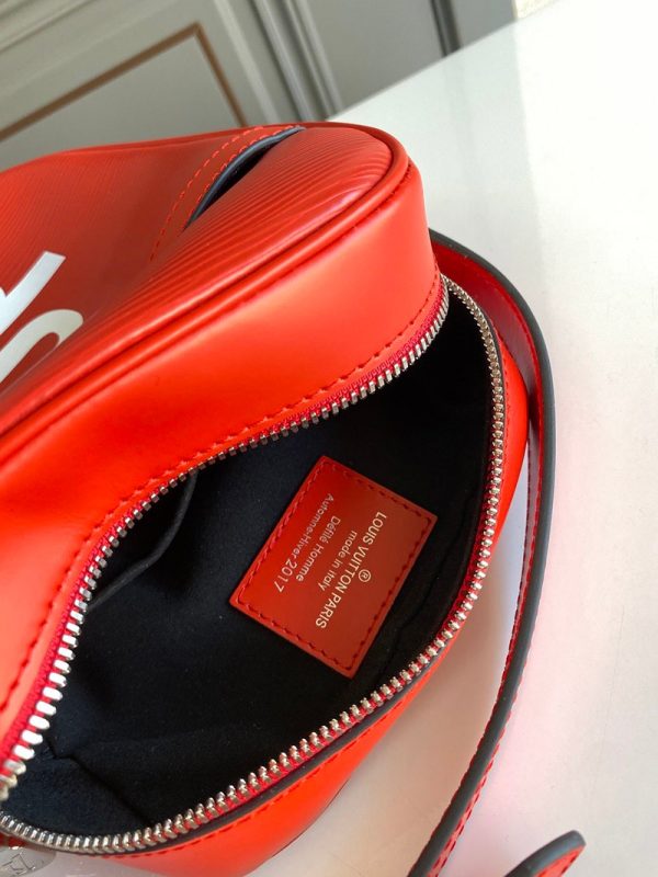 21-22AW 新作 シュプリーム ​ルイヴィトン ショルダーバッグ コピー Leather Danube PM Shoulder Bag Red 赤 vue71778 - 画像 (8)