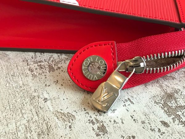 関税なし ルイヴィトン × シュプリーム  偽物 Pochette Jour GM クラッチバッグ 赤 M66888 - 画像 (7)