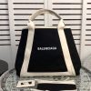 送料込バレンシアガ ネイビーカバス スーパーコピー M トート ブラック×ベージュ バレンシアガ 偽物 bab31528