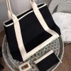 送料込バレンシアガ ネイビーカバス スーパーコピー M トート ブラック×ベージュ バレンシアガ 偽物 bab31528 - 画像 (4)