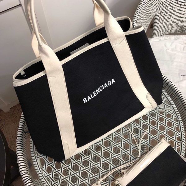 送料込バレンシアガ ネイビーカバス スーパーコピー M トート ブラック×ベージュ バレンシアガ 偽物 bab31528 - 画像 (6)