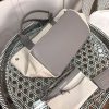 バレンシアガ ネイビーカバス 偽物 S トート ベージュ×グレー bab91597 - 画像 (7)