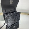 欲しい♡超限定♪【バレンシアガ】ミニクロスボディバッグ スーパーコピー★ブラッククロコダイルプリントレザー bar05716 - 画像 (6)