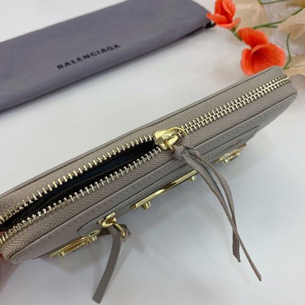《大人気》バレンシアガ ラウンドファスナー 偽物 長財布 小銭入れ付き/ネオクラシック ブラウン baf96233 - 画像 (7)