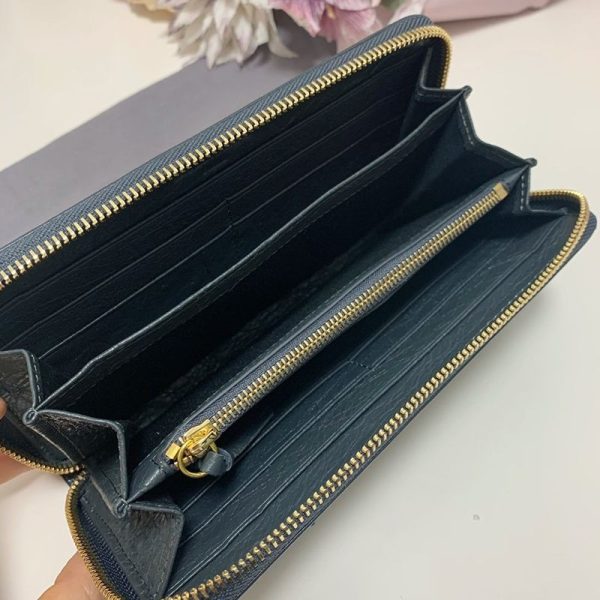 日本未入荷バレンシアガ ラウンドファスナー 偽物 長財布 小銭入れ付き/ネオクラシック ダークグレー bav10494 - 画像 (7)