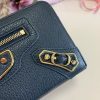 関税負担なしバレンシアガ ラウンドファスナー 偽物 長財布 小銭入れ付き/ネオクラシック ナイトブルー bad08507 - 画像 (5)