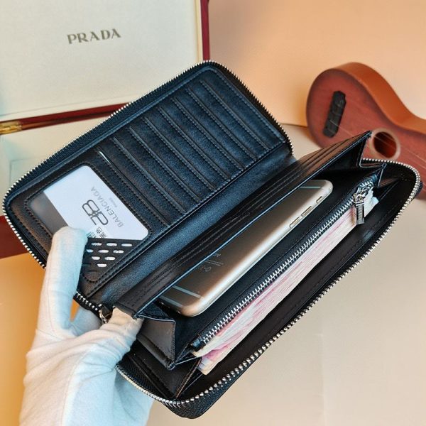 関税負担なしバレンシアガ スポーティーロゴ ジップ 長財布 偽物 490625DLQ4N1000 - 画像 (6)