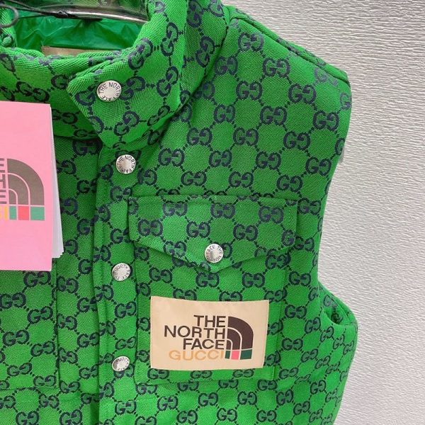 送料込 グッチ×ノースフェイス モノグラム ダウン ベストコピー Noe97888 - 画像 (2)