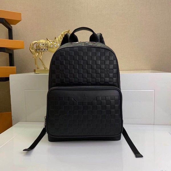 限定【希少】ルイヴィトン キャンパス・バックパック偽物  ダミエ レザー N40094 - 画像 (2)