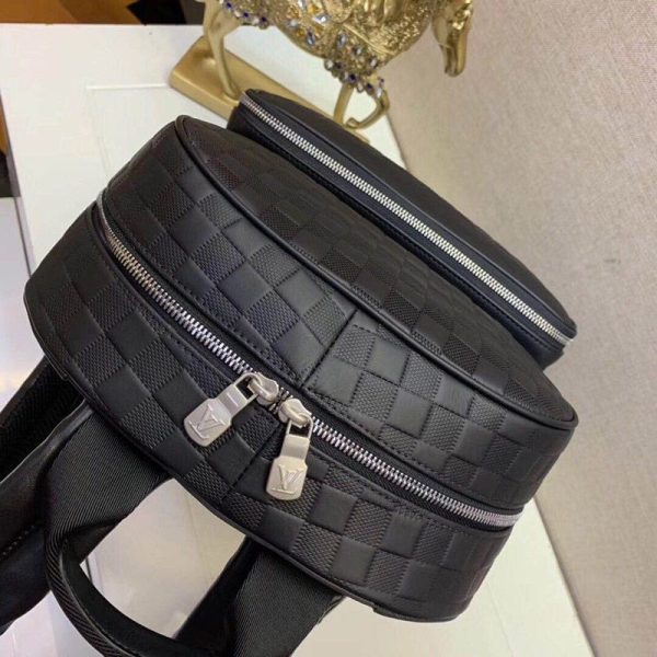 限定【希少】ルイヴィトン キャンパス・バックパック偽物  ダミエ レザー N40094 - 画像 (6)