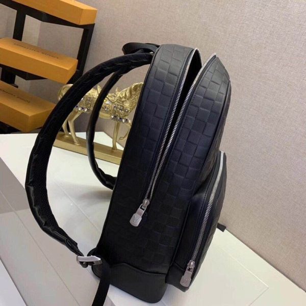 限定【希少】ルイヴィトン キャンパス・バックパック偽物  ダミエ レザー N40094 - 画像 (8)