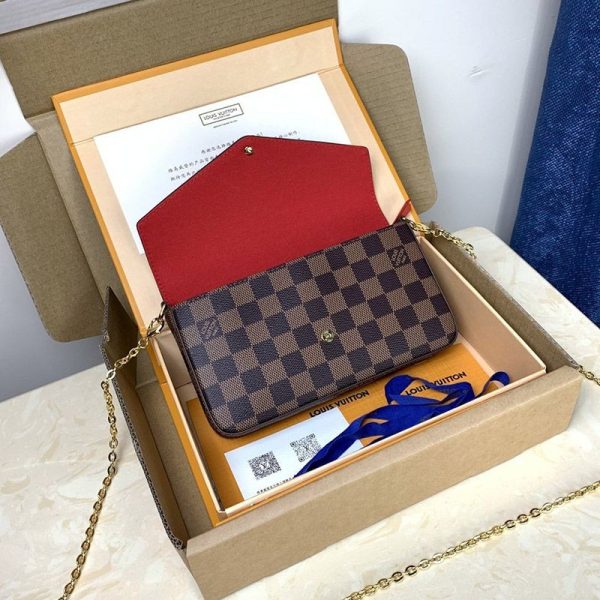 《大人気》ルイヴィトン 偽物 バッグ ポシェット・フェリシー ダミエ N63032 - 画像 (2)