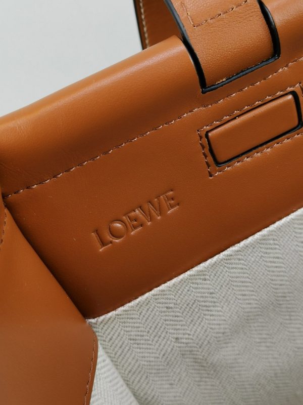 ロエベ クッショントート コピー スモール バッグ キャンバスジャカード A612A93X251268 トートバッグ アナグラム - 画像 (7)