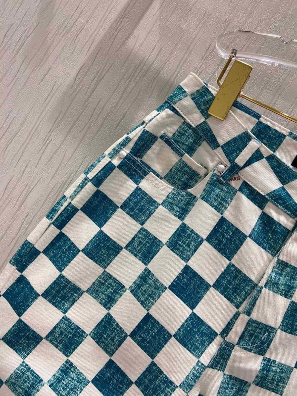 《大人気》21AW☆​ルイヴィトン デニムパンツ 偽物☆ダミエ レギュラー 1A9A1L - 画像 (3)