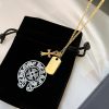 争奪戦 【クロムハーツ ネックレス 偽物】CHクロス 22K セーフティピン ゴールド Kun81184 - 画像 (5)