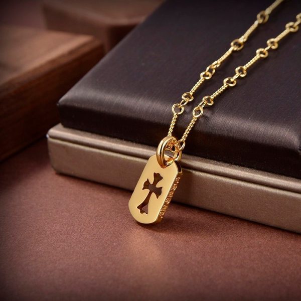 ☆超人気☆【クロムハーツ ネックレス 偽物】エンジェル 22K セーフティピン ゴールド Kuc56285 - 画像 (6)