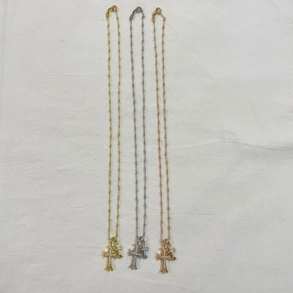 ★関税/送料込★クロムハーツ ネックレス 偽物 CHクロスベビーファットチャーム 3色 Kuo98738 - 画像 (9)