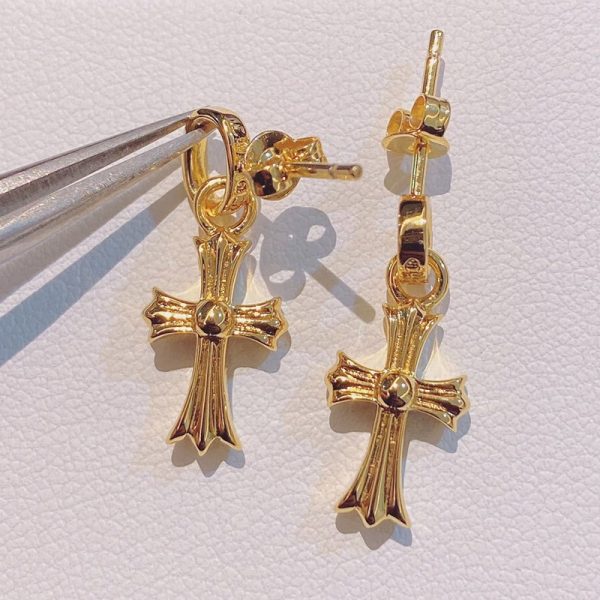 【限定カラー】クロムハーツ ピアス 偽物 インボイス BABYFAT 22k ダイア ゴールド Kux60897 - 画像 (6)