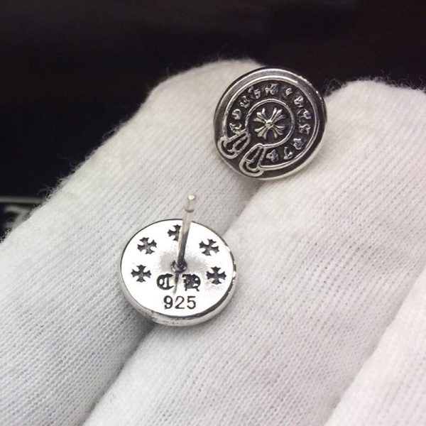【日本未発売】【クロムハーツ ピアス 偽物】CH プラス クロスボール ピアス シルバー Kur15444 - 画像 (5)
