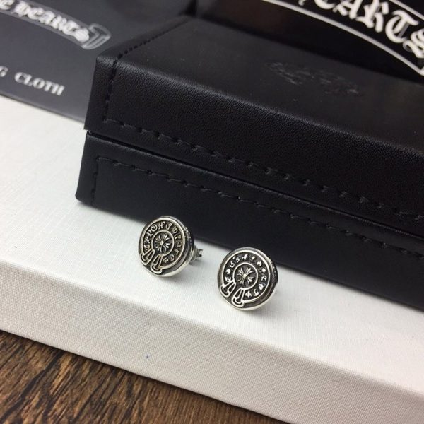 【日本未発売】【クロムハーツ ピアス 偽物】CH プラス クロスボール ピアス シルバー Kur15444 - 画像 (7)