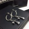 ☆超人気☆ クロムハーツ ピアス 偽物 CROSS HOOP クロス フープ イヤリング Kud76446 - 画像 (4)