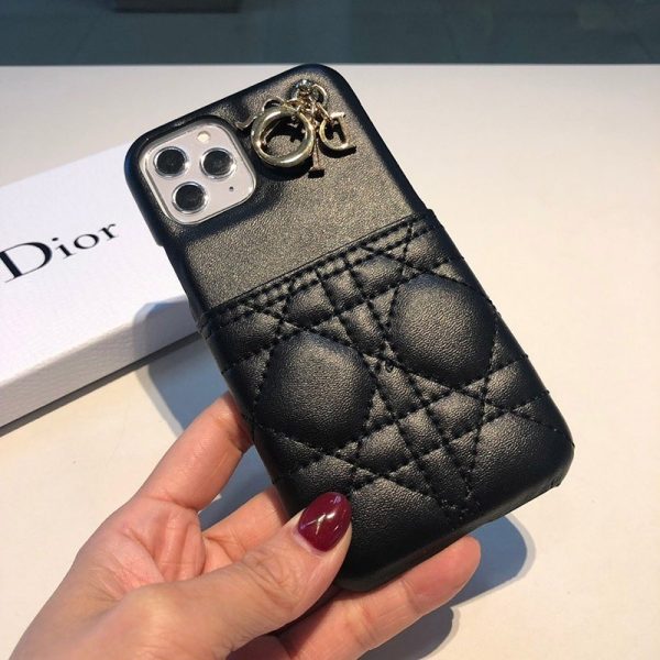 春もの新作 ディオール チャーム＆カードスロット付き iPhoneケースコピー dei87919 - 画像 (2)