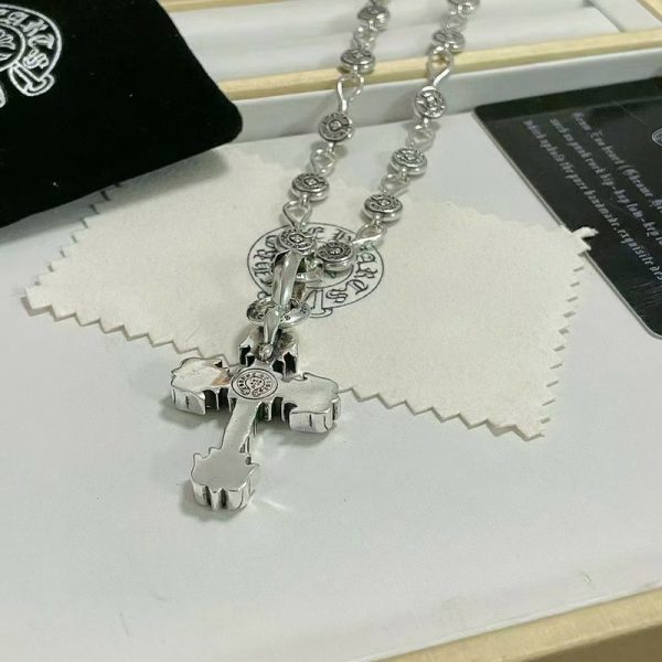 ★日本!!人気！クロムハーツ ネックレス 偽物 フィリグリー クロス ボールチェーン Kut92553 - 画像 (5)