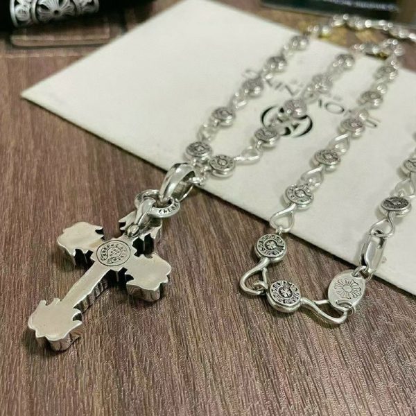 ★日本!!人気！クロムハーツ ネックレス 偽物 フィリグリー クロス ボールチェーン Kut92553 - 画像 (6)
