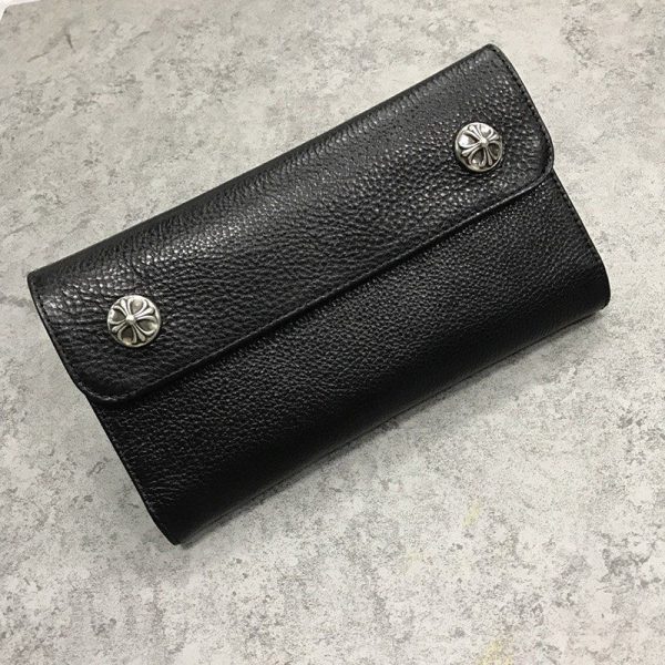 春もの新作 クロムハーツ 財布 コピーウェーブ クロスボタン フラップ Kuq62041 - 画像 (2)