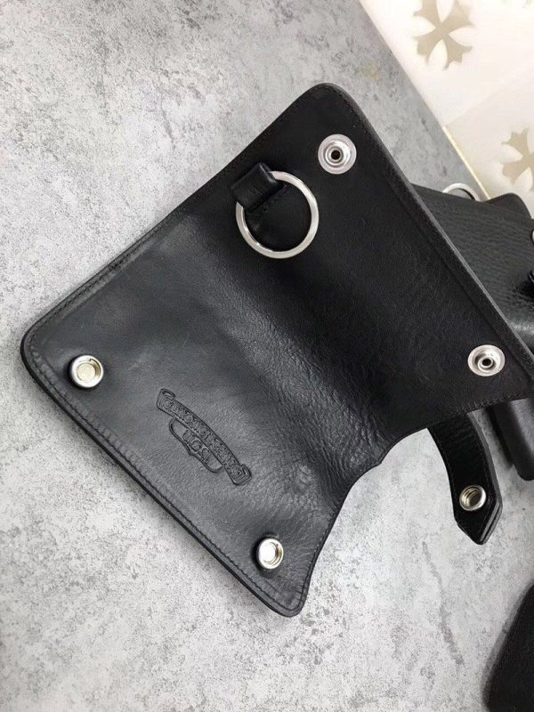 稀少 十クロムハーツ十【クロスボールボタン 偽物】◆レザーキーケース･BLK Kur85182 - 画像 (6)