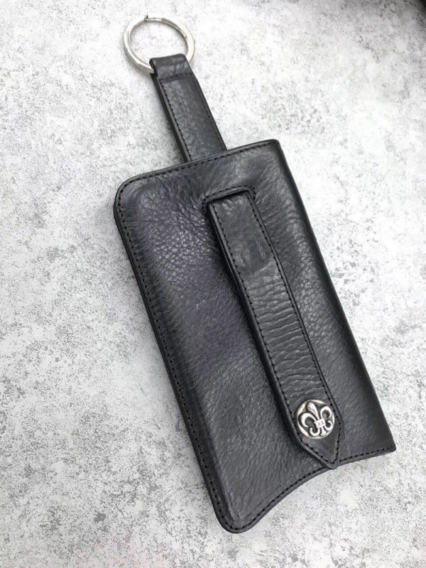 稀少 十クロムハーツ十【クロスボールボタン 偽物】◆レザーキーケース･BLK Kur85182 - 画像 (8)
